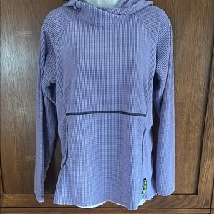 Melanzana Women’s Med “Orchid” Microgrid Hoodie!  EUC. Like new!
